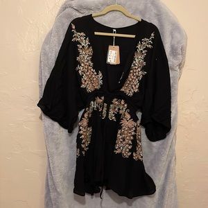 Black Embroidered Dress